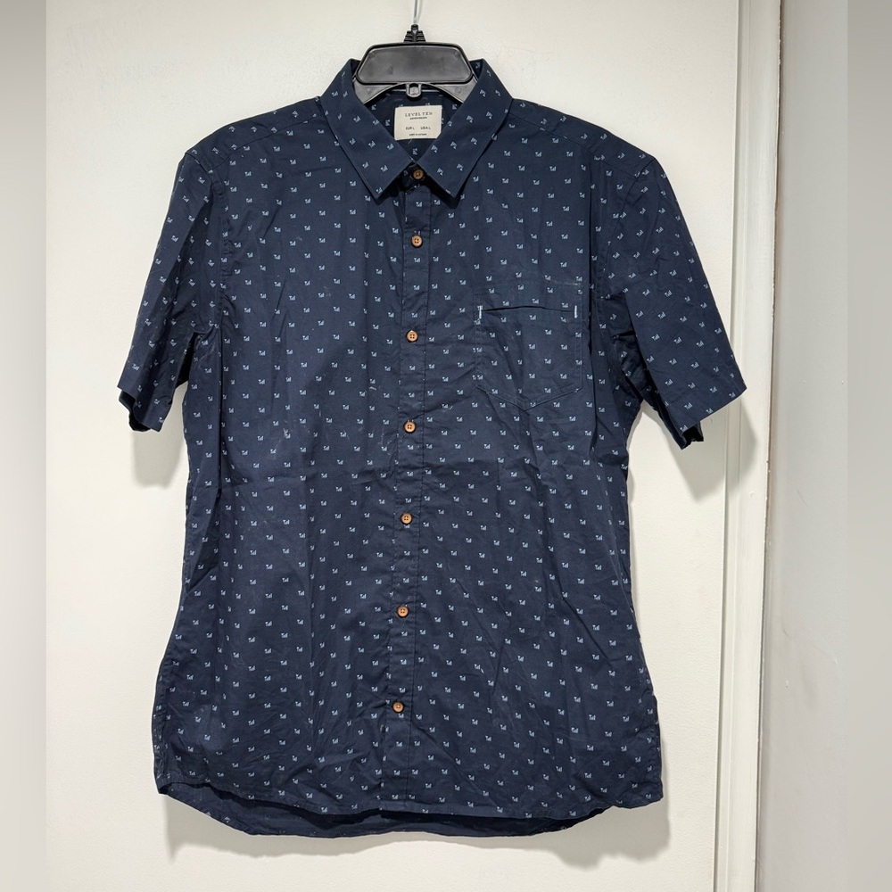 Level Ten Men’s Modern Button Up Shirt